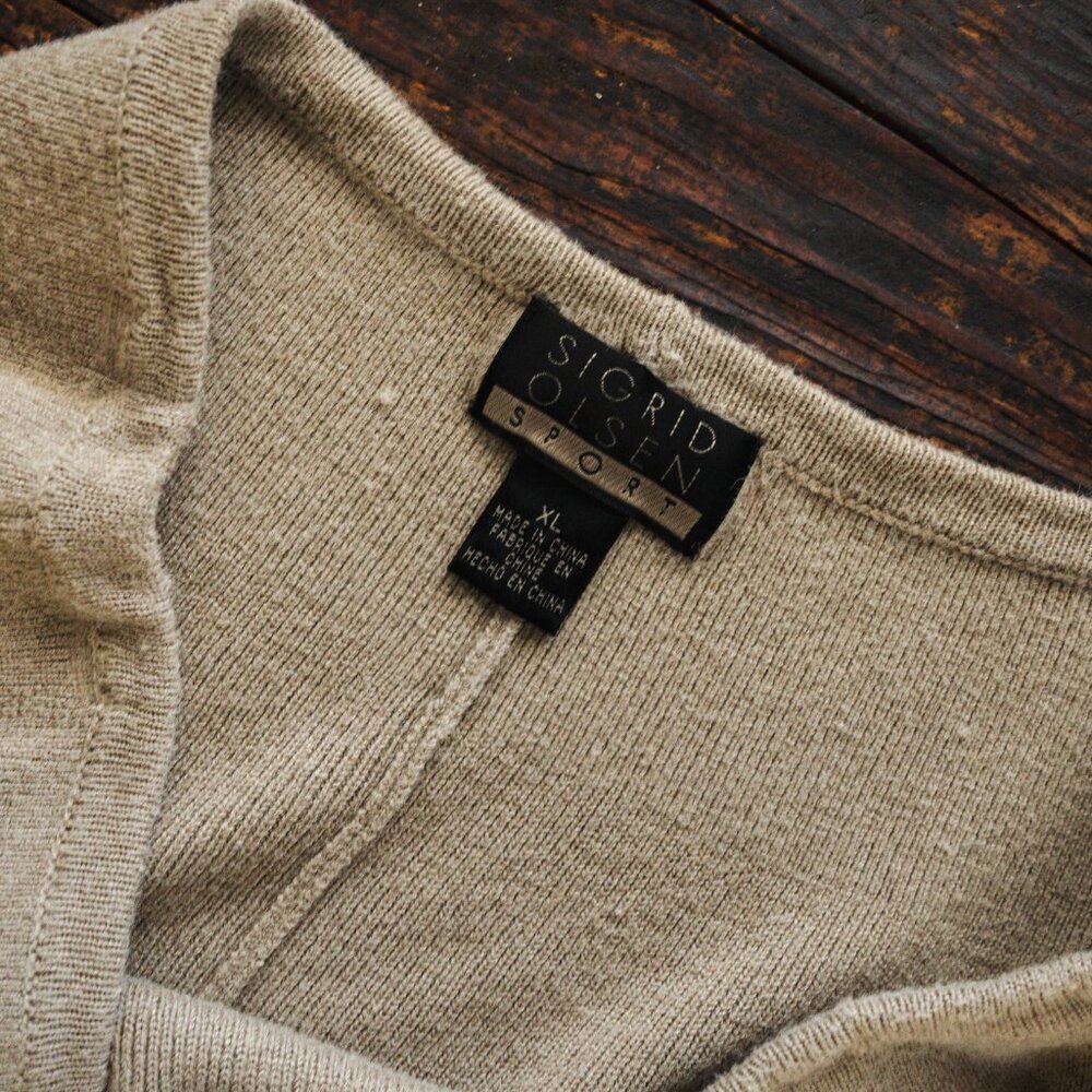 Sigrid Olsen Sport Silk & Wool Blend Vintage Knit… - image 4